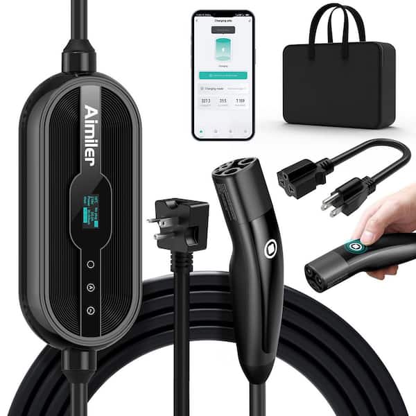 Ahfiwaso 25ft 240-Volt Portable Electric Car EV Charger NACS