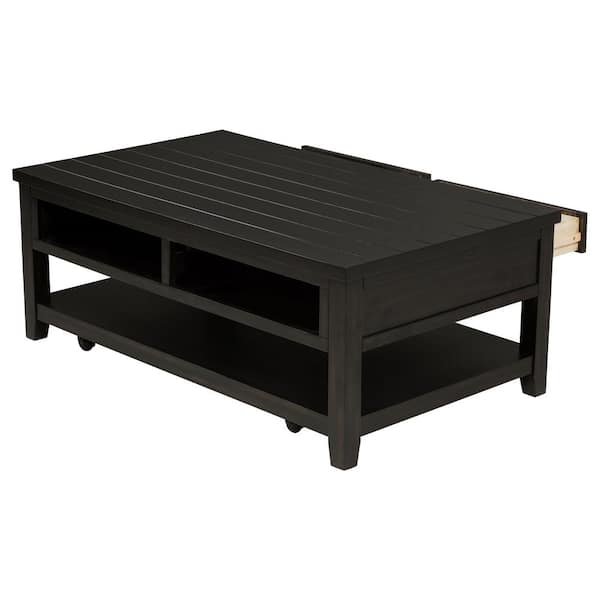 Coaster Concord 48 in. Distressed Java Brown Rectangle Wood Top