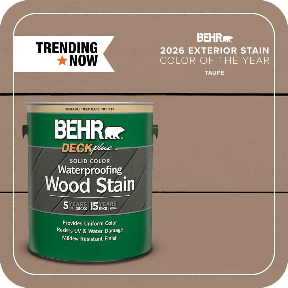 BEHR DECKplus 1 gal. #SC-153 Taupe Solid Color Waterproofing