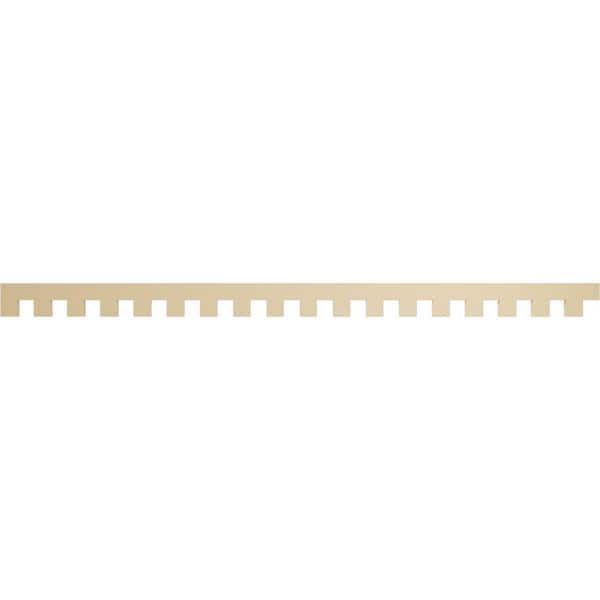 Ekena Millwork 1 in. D x 5 in. W x 90 in. L Primed Polyurethane Panel Moulding