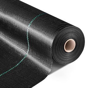 6 ft. x 300 ft. Weed Barrier Fabric for Flower Bed, Mulch, Edging, Garden Stakes, Heavy-Duty Outdoor Project Weed Mat