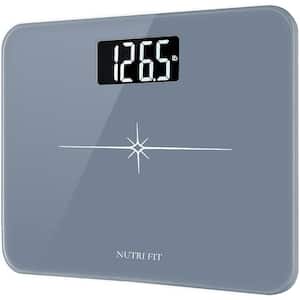 Digital Bathroom Scale with Step on Technology in Gray