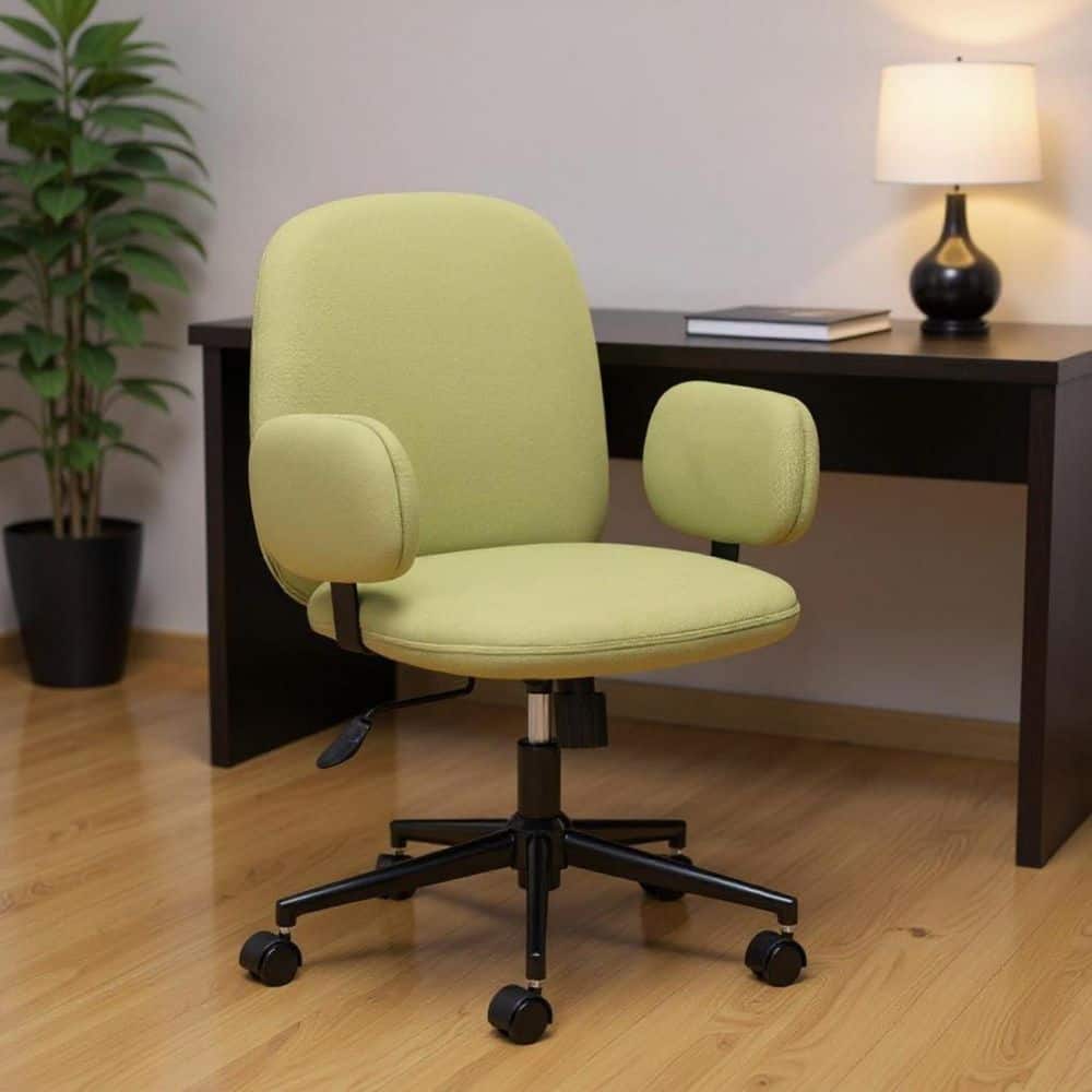 Fabric Ergonomic Chair in Green with Adjustable Arms price history on PriceWatchPro
