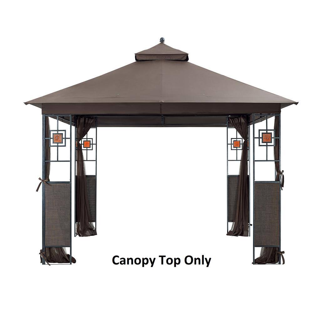 Brown Polyester Replacement Canopy Top for 10' x 12' Gazebo