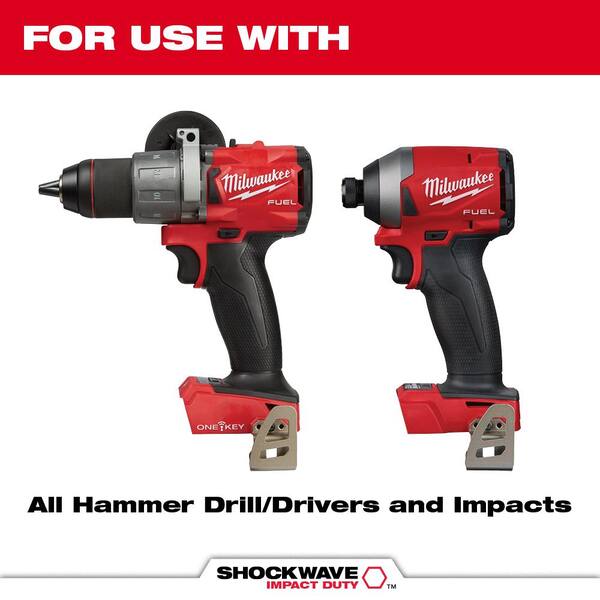 Milwaukee 48-20-9051 SHOCKWAVE 5-Piece Hex Shank Carbide Hammer Concrete Set 