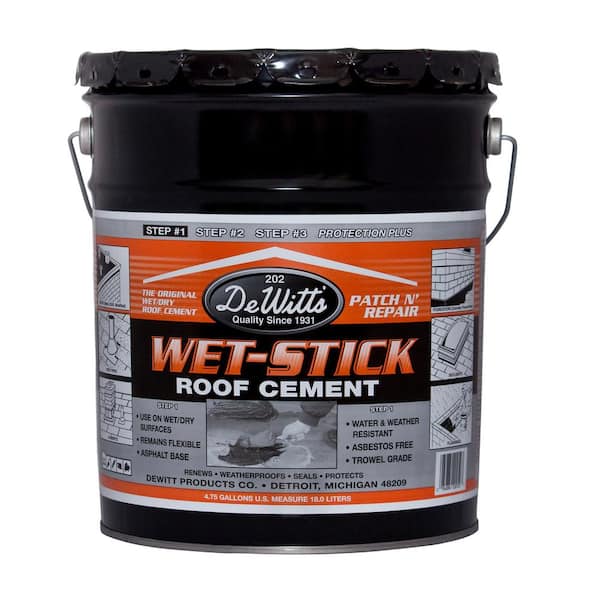 DeWitt Products 4.75 Gal. 202-5 Wet-Stick Roof Coating Cement