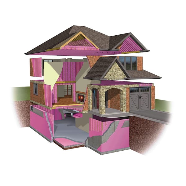 Owens Corning Garage Door Insulation Kit R- 8 Single Faced Fiberglass Roll  Insulation 66-sq ft (22-in W x 4.5-ft L) Individual Pack in the Roll  Insulation department at