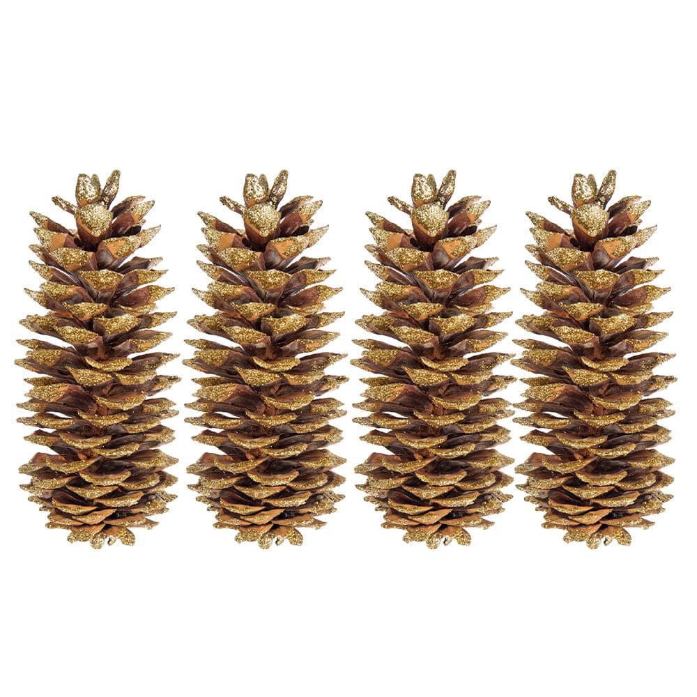 Factory Direct Craft Natural Pinecone Picks with Faux Snow - Accents for  Christmas Holiday, Thanksgiving and Fall Decorations (Package of 12)