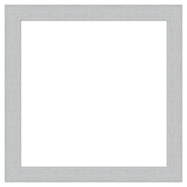 Amanti Art Shiplap White 28 in. x 28 in. Wood Framed Dry Erase Magnetic Memo Board