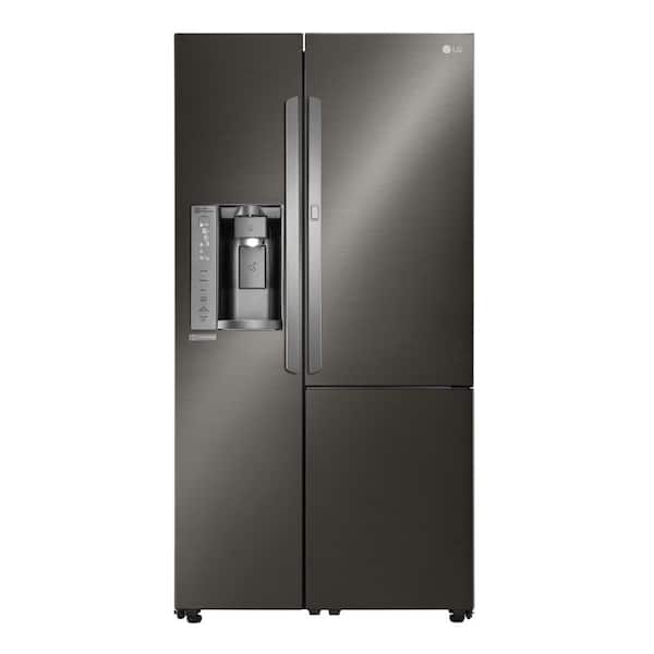 LG Electronics 26.1 cu. ft. Side by Side Refrigerator with ColdSaver and Door-in-Door in Black Stainless Steel