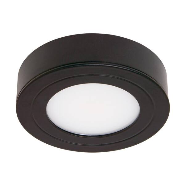 Armacost Lighting PureVue Dimmable Soft White LED Puck Light Matte Black Finish
