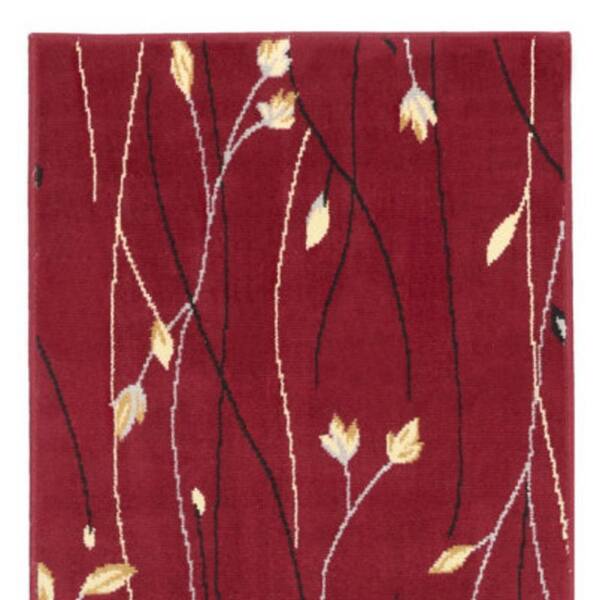 2 X 12 White Floral Washable Area Rug Runner Rug