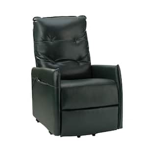 Karen Green Mid-century Morden Small leather Power Livingroom Recliner chair With Metal Lift Base