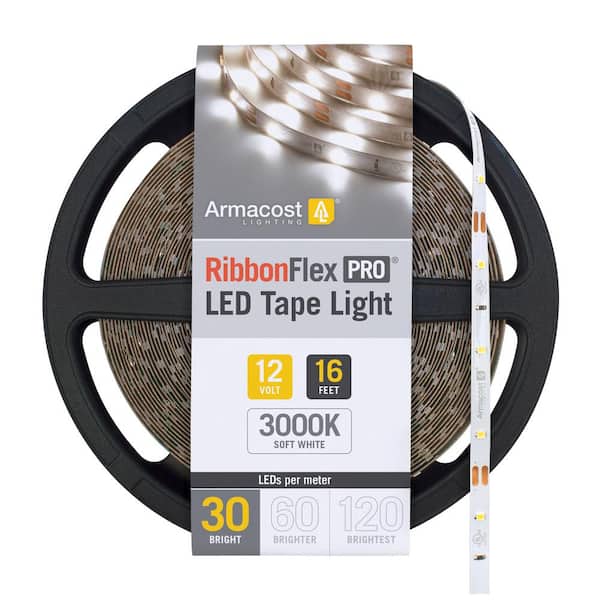 Armacost Lighting RibbonFlex Pro 5ft LED Tape Light 30 LEDs/m Soft Bright White (3000K)