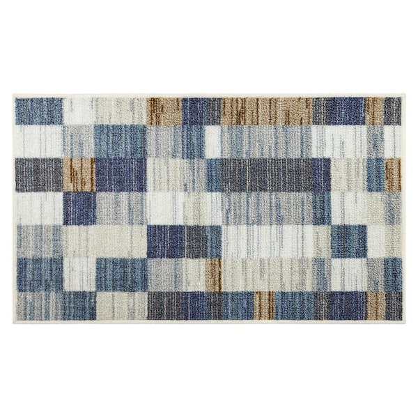 Mohawk Home Pawleys Blue 1 ft. 8 in. x 2 ft. 10 in. Machine Washable Area Rug