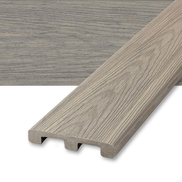 Deckorators Venture 1 in. x 6 in. x 20 ft. Saltwater Gray Square Edge Composite Deck Board