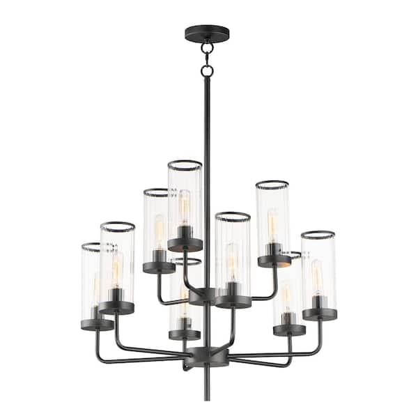 Crosby 9-Light Gray Chandelier