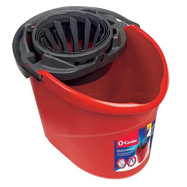 O-Cedar Quick Wring Bucket 2.5 Gallon Bucket With Wringer 
