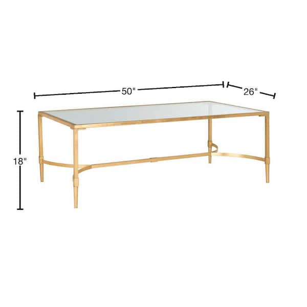 Safavieh glass deals dining table