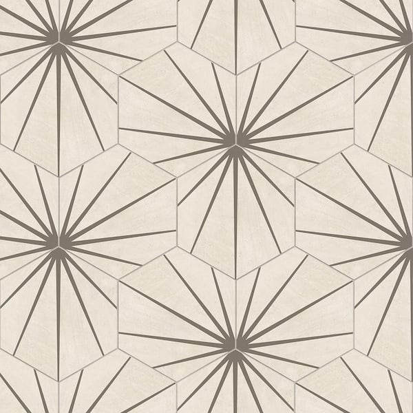 Corso Italia Hexagon Bone Starburst Matte 8.5 in. x 10 in. Concrete Look Porcelain Floor and Wall Tile (12.49 sq. ft./Case)
