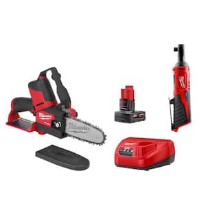Milwaukee M12 FUEL 12V Lithium-Ion Brushless Battery 6 in. HATCHET