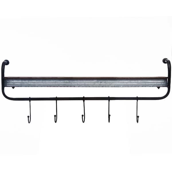 Pinnacle 6.3 in. x 36.2 in. x 9.4 in. Metal Decorative Shelf