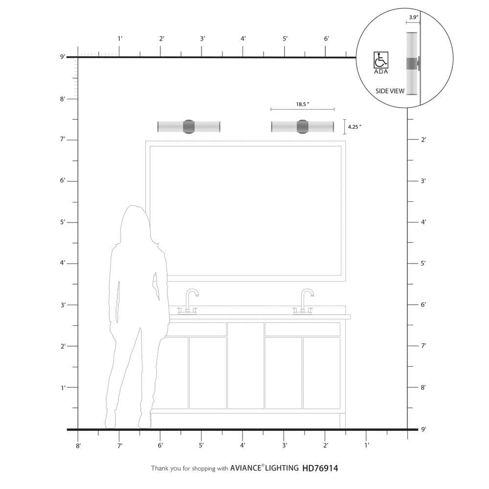 Brushed Nickel 2-Light Vanity with Satin Opal Glass Shades