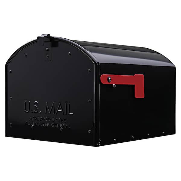 Gibraltar Mailboxes Storehouse Extra Large, Steel, Post Mount Mailbox, Black