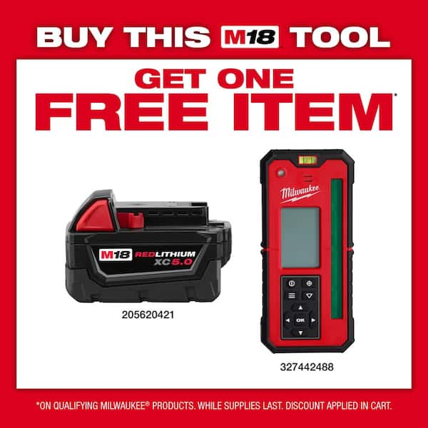 M18 1000 ft. Green Interior Rotary Laser Level Kit with Remote/Receiver, Wall Mount Bracket, and Receiver Clamp