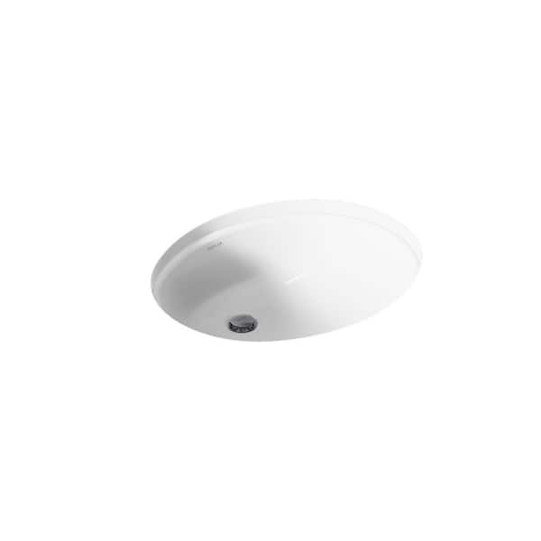 Caxton 19-1/4 in. Oval Vitreous China Undermount Bathroom Sink in White