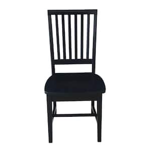 Black Wood Mission Dining Chair (Set of 2)