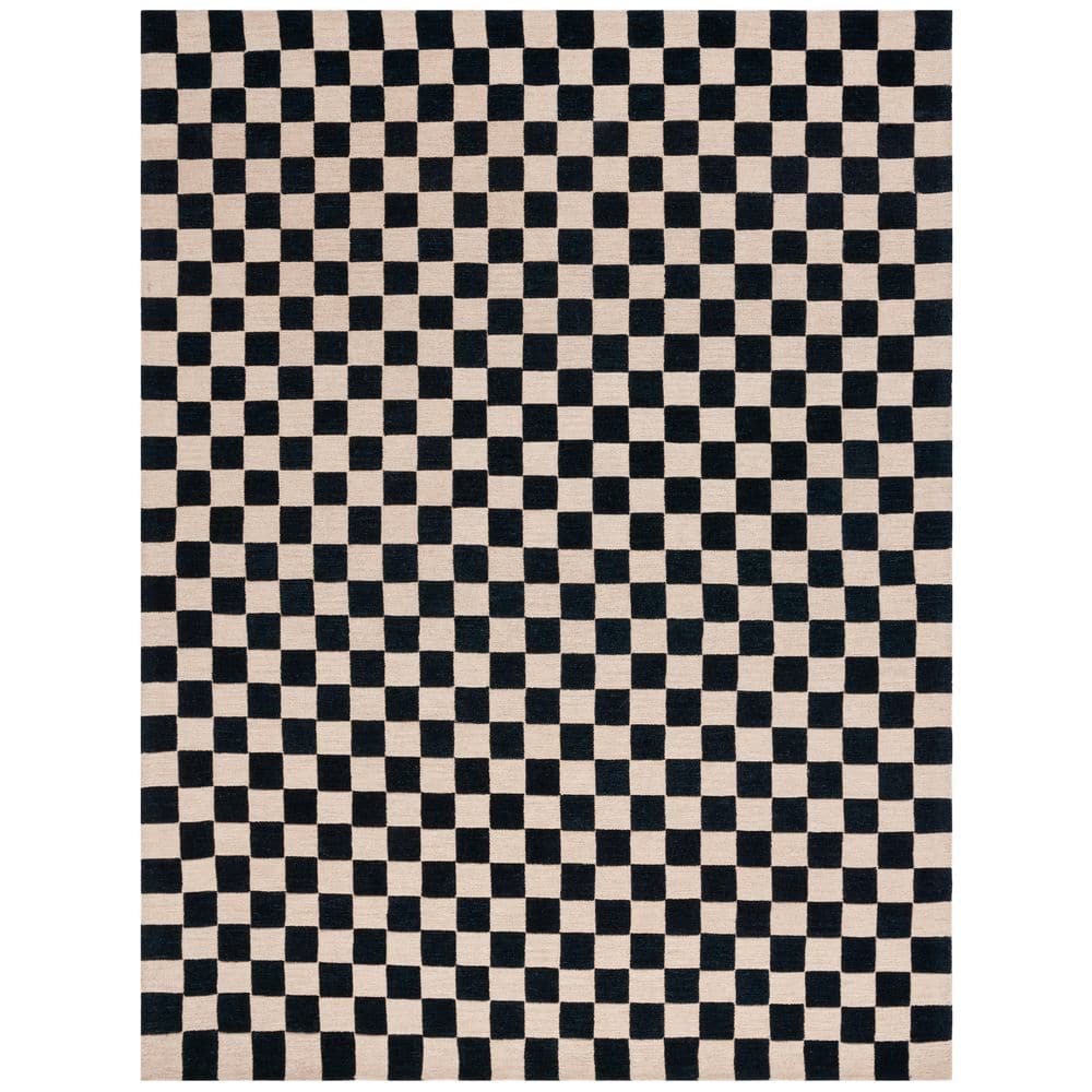 Martha Stewart 6 ft. x 9 ft. Black/Beige Geometric Area Rug price history on PriceWatchPro