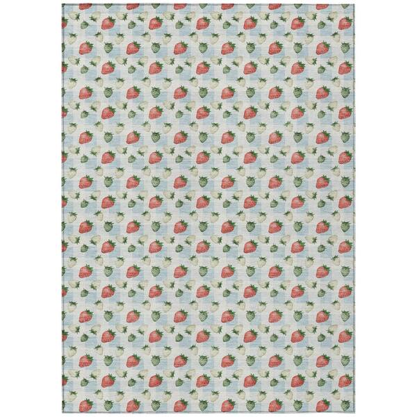 Chantille Machine Washable Indoor/Outdoor Abstract ACN2865 Sky 10 ft. x 14 ft. Area Rug