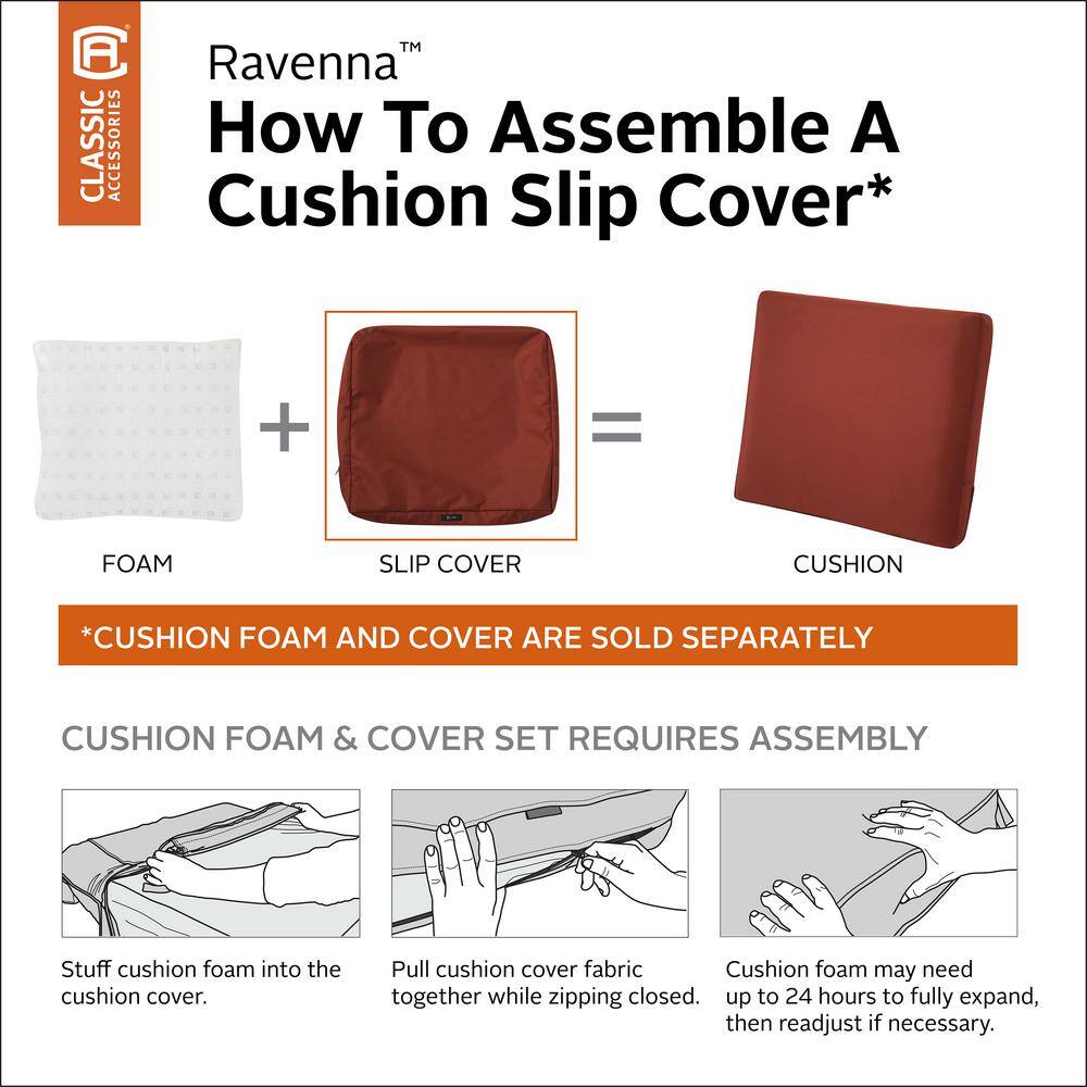 Spice Polyester Water-Resistant Patio Bench Cushion Cover