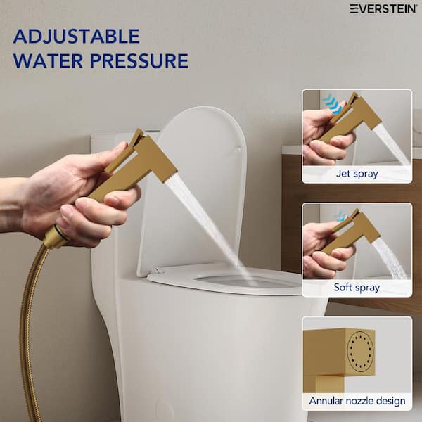 EVERSTEIN 1-Handle Hot and Cold Bidet Faucet with Wall Mount