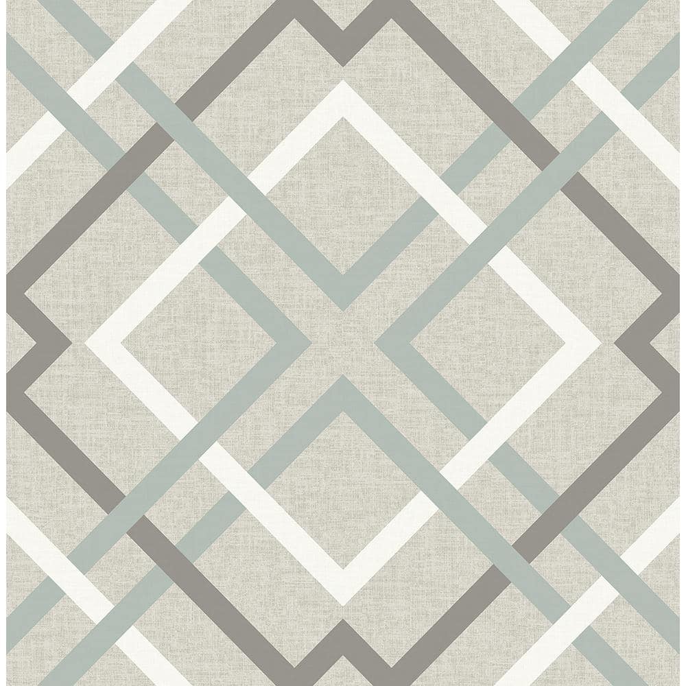 A-Street Prints Saltire Taupe Plaid Taupe Wallpaper Sample 2697 ...