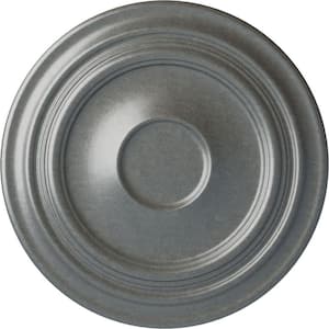 24-3/8 in. x 1-1/2 in. Traditional Urethane Ceiling Medallion (Fits Canopies upto 5-1/2 in.), Platinum