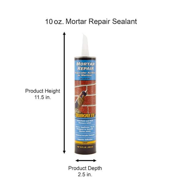 Quikrete Gray Mortar Sealant 5.5 oz Quikrete Gray Mortar Sealant 5.5 oz