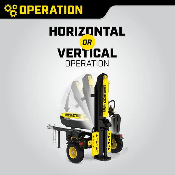 Gas Powered Hydraulic Wood Log Splitter 