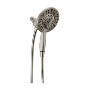 In2ition 4-Spray Patterns 1.75 GPM 6 in. Wall Mount Dual Shower Heads in Stainless