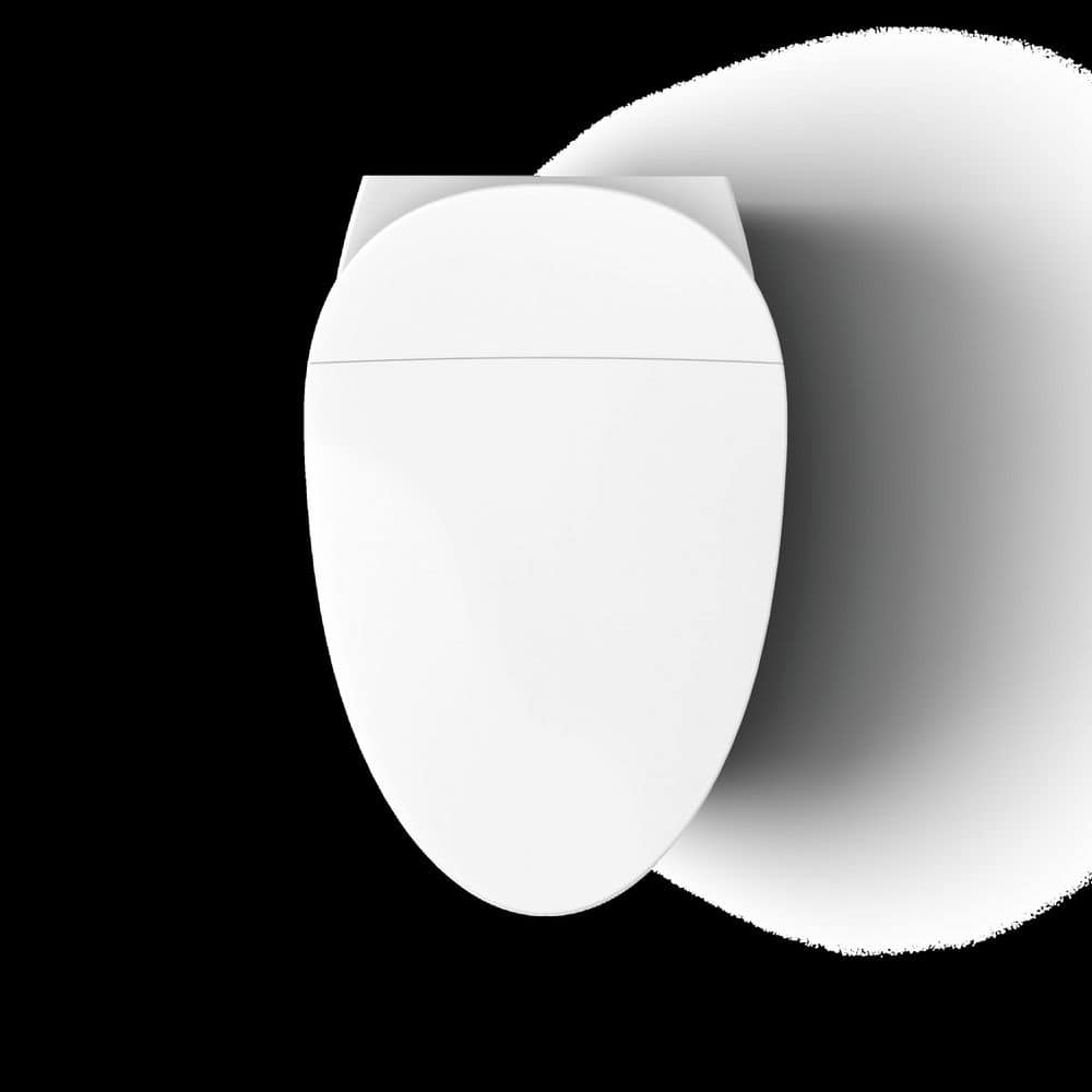 White Wall-Mounted Dual Flush High Efficiency Toilet