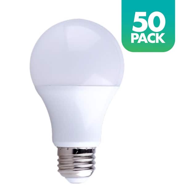 60-Watt Equivalent A19 JA8 Compliant Dimmable LED Light Bulb, 2700K Soft White, 50-pack