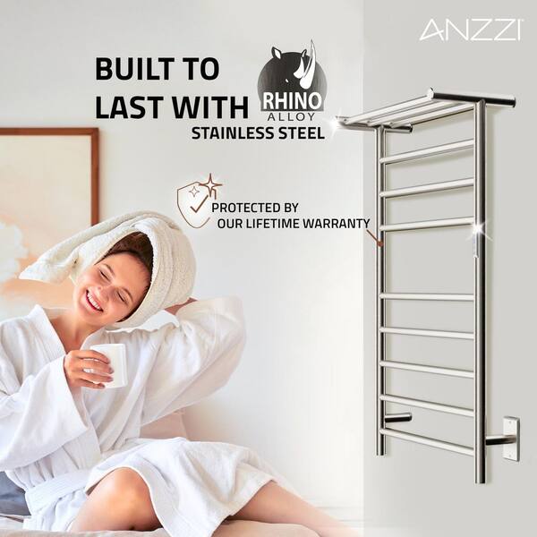 ANZZI Eve Series 8-Bar Wall Mounted Electric Plug-In