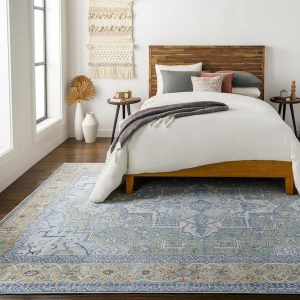 Nash Beige 6 ft. 11 in. x 9 ft. Indoor/Outdoor Area Rug