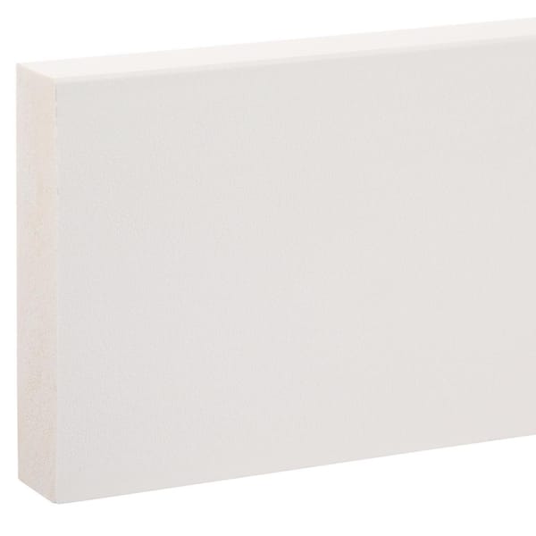 Royal Mouldings - 7318 3/4 in. x 3 1/2 in. x 96 in. Primed PVC Flat Utility Moulding, S4S (1-Piece − 8 Total Linear Feet)