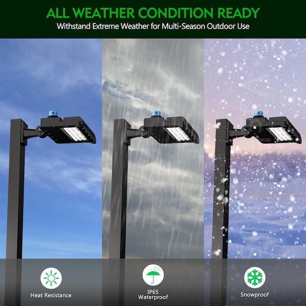 700-Watt Equivalent Integrated LED Outdoor Street Area Light with Photocell, 5700K 700-Watt Equivalent Integrated LED Outdoor Street Area Light with Photocell, 5700K