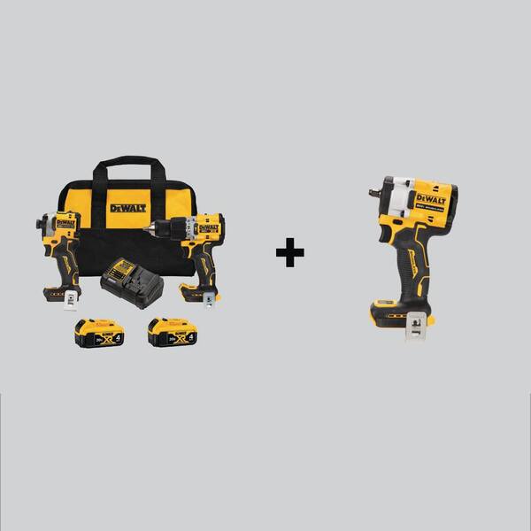 DEWALT 20V MAX XR Hammer Drill and ATOMIC Impact Driver Cordless Combo
