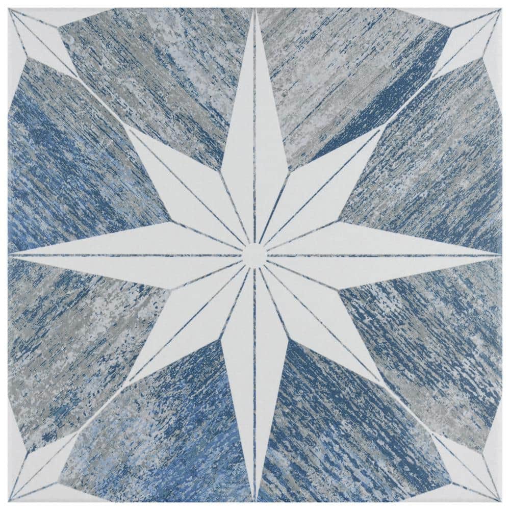 Cassis Stella Blue Day 9-3/4 in. x 9-3/4 in. Porcelain Floor and Wall Take Home Tile Sample price history on PriceWatchPro