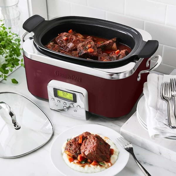  Hamilton Beach Sear & Cook Stock Pot Slow Cooker with Stovetop  Safe Crock, Large 10 Quart Capacity, Programmable, Silver (33196): Home &  Kitchen