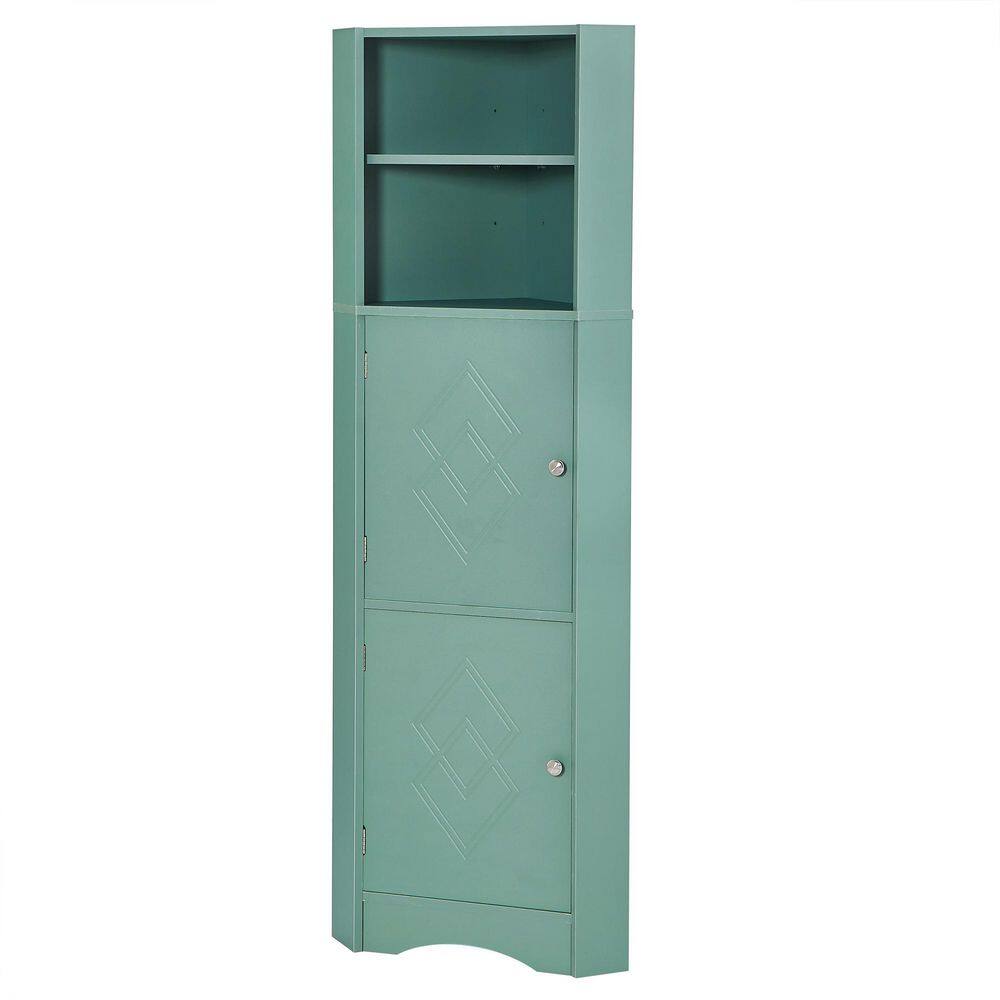 15 in. W x 15 in. D x 61 in. H Green Freestanding Linen Cabinet price history on PriceWatchPro